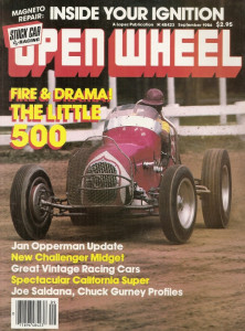 OPEN WHEEL 1986 SEPT - LEE KUNZMAN, LEN DUNCAN, CARVILLE, JAN OPPERMAN, HULMAN